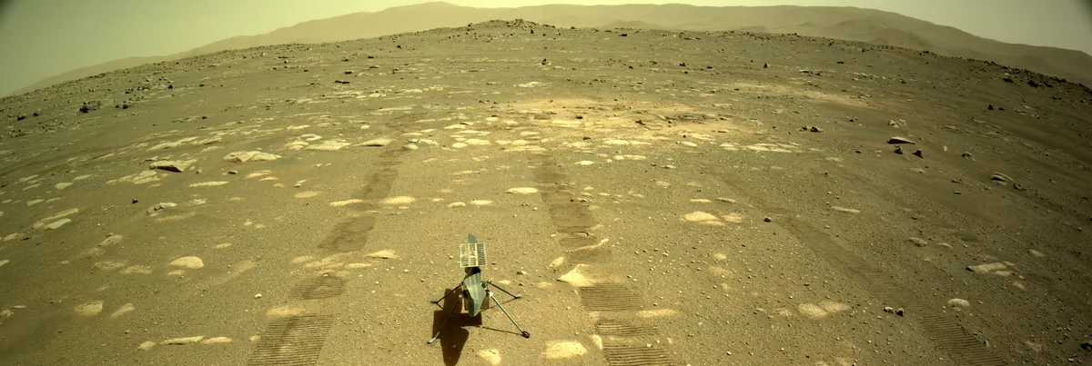 Panorama of the Jezero crater on Mars taken by NASA's Perseverance rover